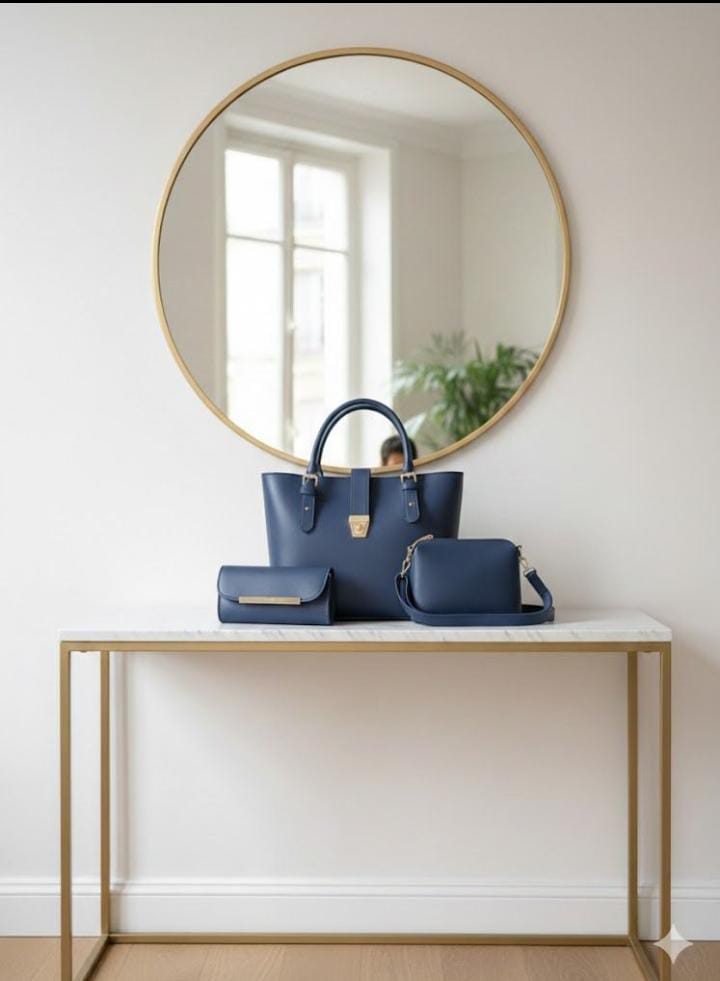 3-in-1 Executive Handbag Set with Crossbody & Wallet —   handbag by HandbagsAvenue